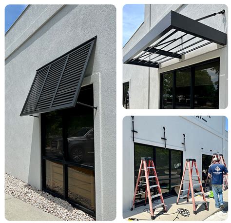 metal junction box awning|awning company.